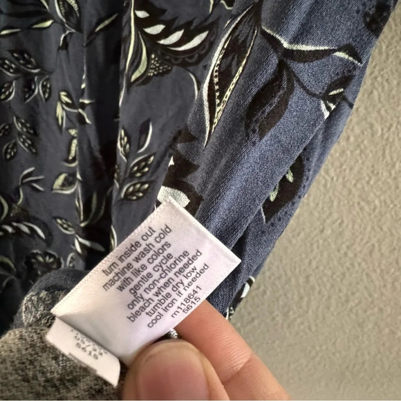 Lane Bryant Plus Size Floral Sweetheart Neck Tunic Tee 22/24 Casual Chic - Picture 7 of 11